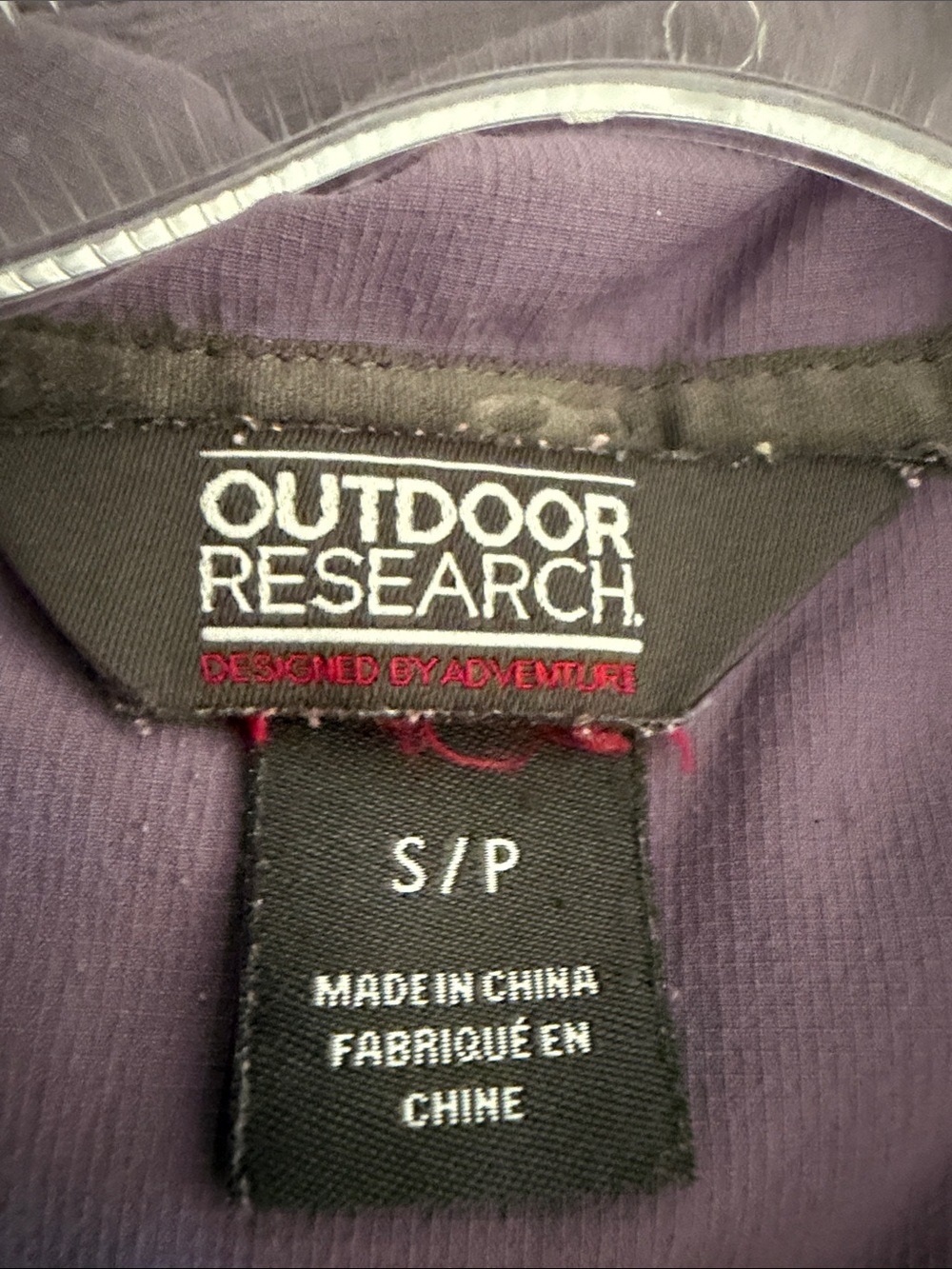 Outdoor Research nylon performance hoodie Small petite in purple - Picture 9 of 9